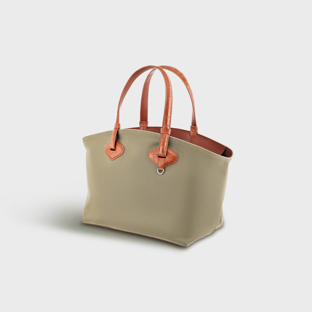LARGE JADE CANVAS TOTE BAG