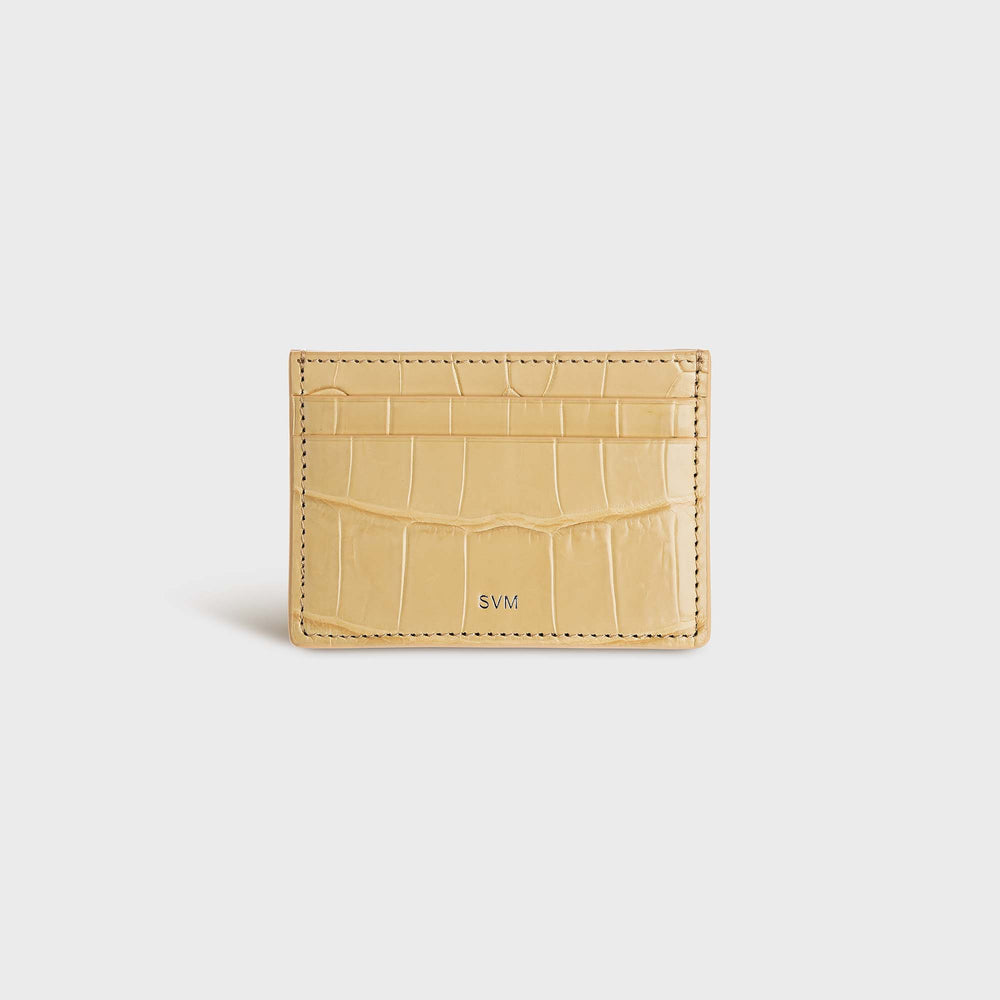 CLASSIC CROCODILE CARD HOLDER