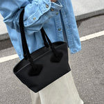 Small Jade Canvas Tote Bag - Suede Edition