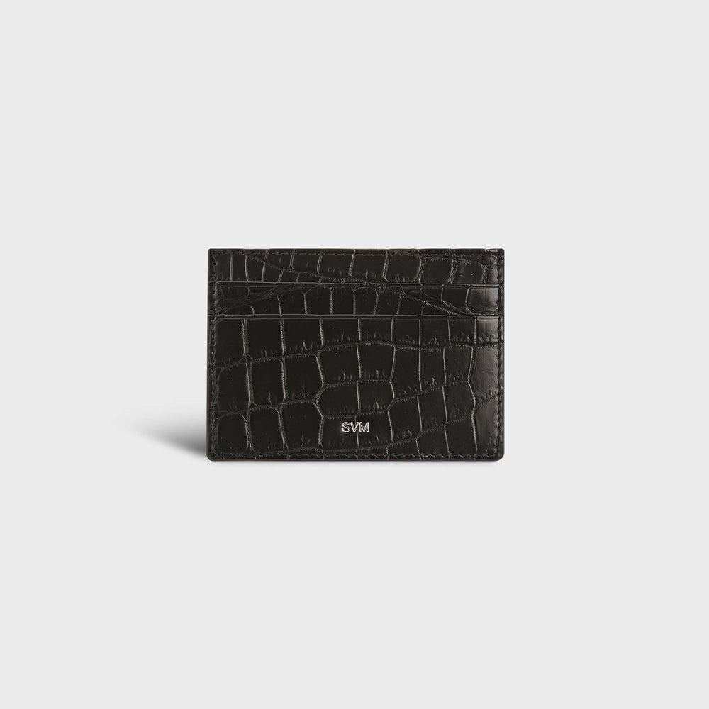 CLASSIC CROCODILE CARD HOLDER